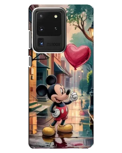 Чехол для Samsung Galaxy S20 Ultra с картинкой «Микки и шарик-сердце»
