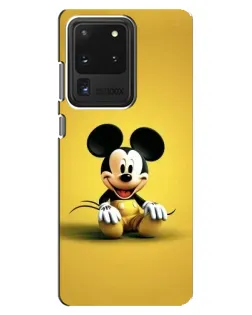 Чехол для Samsung Galaxy S20 Ultra с картинкой «Микки на желтом»