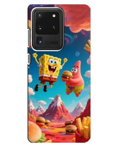 Чехол для Samsung Galaxy S20 Ultra с картинкой «Космический фастфуд»