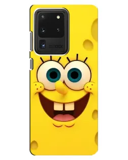 Чехол для Samsung Galaxy S20 Ultra с картинкой «Губка Боб улыбка»