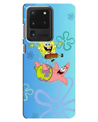 Чехол для Samsung Galaxy S20 Ultra с картинкой «Спанч Боб и Патрик»