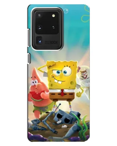 Чехол для Samsung Galaxy S20 Ultra с картинкой «Спанч Боб победитель»