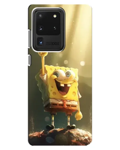 Чехол для Samsung Galaxy S20 Ultra с картинкой «Сияющий Спанч Боб»