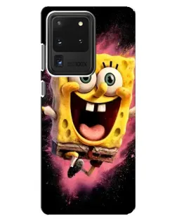 Чехол для Samsung Galaxy S20 Ultra с картинкой «Взрывной Спанч Боб»