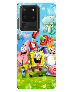Чехол для Samsung Galaxy S20 Ultra с картинкой «Губка Боб и друзья»