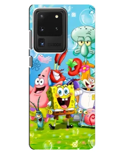 Чехол для Samsung Galaxy S20 Ultra с картинкой «Губка Боб и друзья» Чехол для Samsung Galaxy S20 Ultra с картинкой «Губка Боб и друзья»