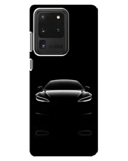 Чохол для Samsung Galaxy S20 Ultra з картинкою «Силует Tesla Night»