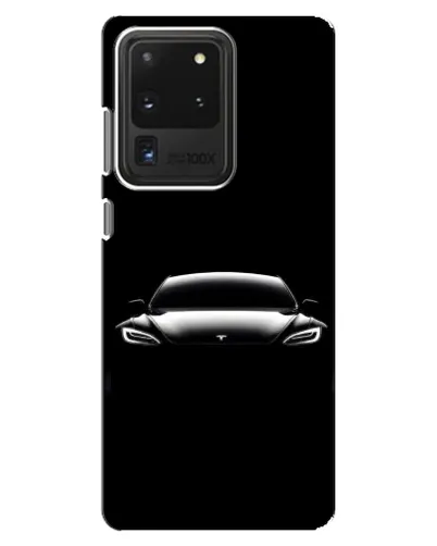 Чохол для Samsung Galaxy S20 Ultra з картинкою «Фари Tesla Night»