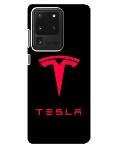 Чохол для Samsung Galaxy S20 Ultra з картинкою «Tesla Red Logo»