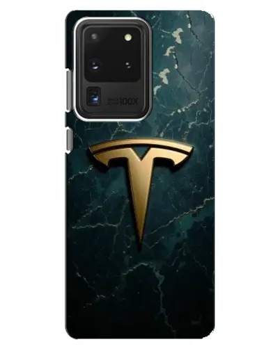 Чохол для Samsung Galaxy S20 Ultra з картинкою «Мармурова Tesla Gold»