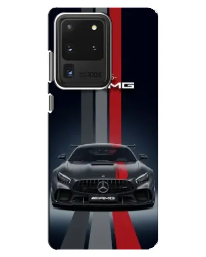 Чехол для Samsung Galaxy S20 Ultra с картинкой «Mercedes — белый карбон»