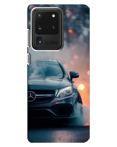 Чехол для Samsung Galaxy S20 Ultra с картинкой «Mercedes — ночной город»