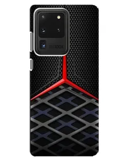 Чехол для Samsung Galaxy S20 Ultra с картинкой «Mercedes Carbon Grid»