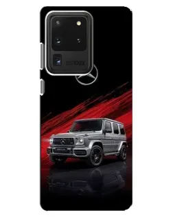 Чехол для Samsung Galaxy S20 Ultra с картинкой «Mercedes G-Class красный»