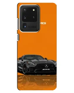 Чехол для Samsung Galaxy S20 Ultra с картинкой «Оранжевый Mercedes AMG»