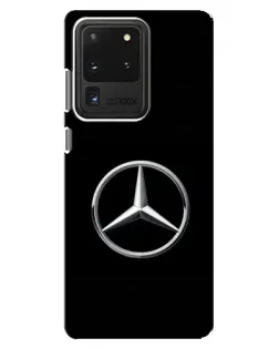 Чехол для Samsung Galaxy S20 Ultra с картинкой «Mercedes классический лого»