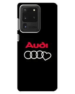 Чехол для Samsung Galaxy S20 Ultra с картинкой «Логотип Audi Heart»