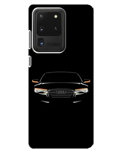 Чехол для Samsung Galaxy S20 Ultra с картинкой «Audi — ночной контур»