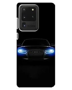 Чехол для Samsung Galaxy S20 Ultra с картинкой «Audi в неоне»