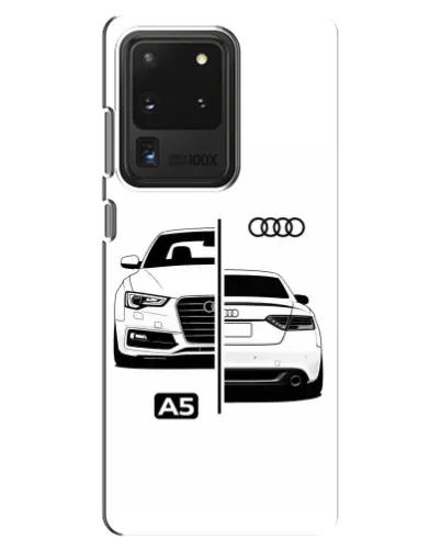 Чехол для Samsung Galaxy S20 Ultra с картинкой «Audi — контрастный дизайн»