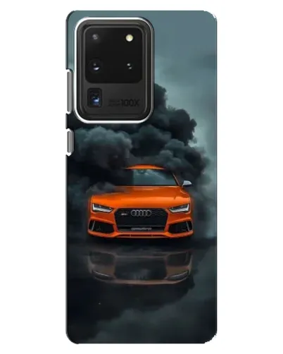 Чехол для Samsung Galaxy S20 Ultra с картинкой «Audi в облаках дыма»