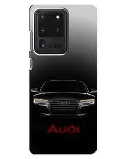Чехол для Samsung Galaxy S20 Ultra с картинкой «Audi — градиентный контур»