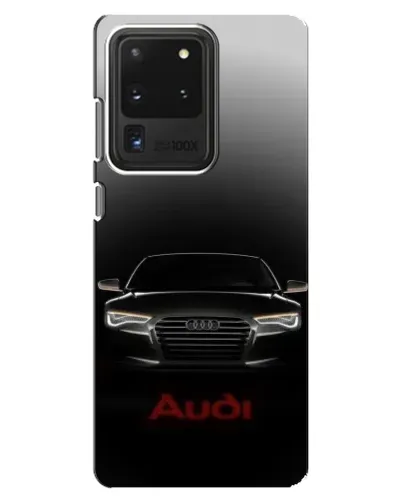 Чехол для Samsung Galaxy S20 Ultra с картинкой «Audi — градиентный контур»