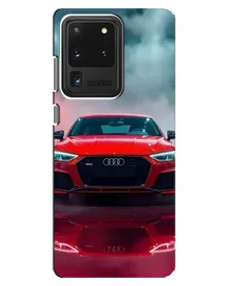 Чехол для Samsung Galaxy S20 Ultra с картинкой «Audi RS — красный стиль»