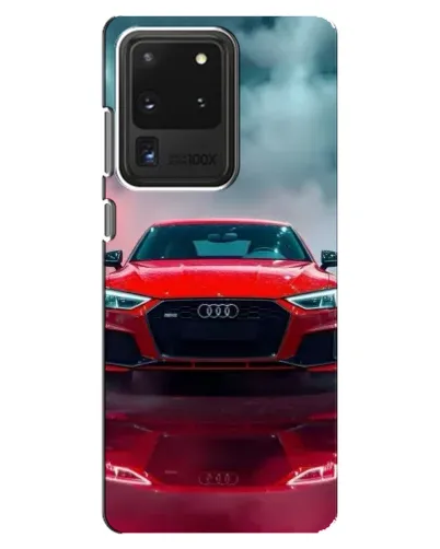 Чехол для Samsung Galaxy S20 Ultra с картинкой «Audi RS — красный стиль»