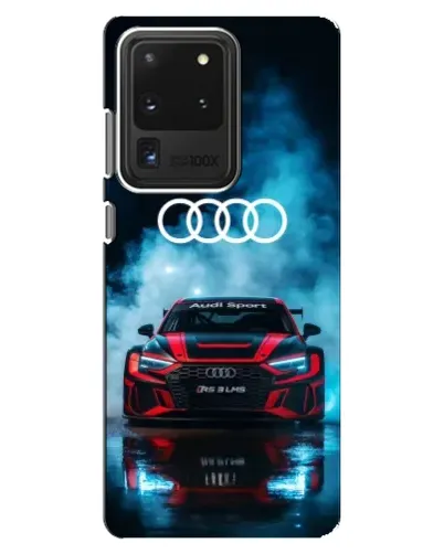 Чехол для Samsung Galaxy S20 Ultra с картинкой «Audi Sport — неон»