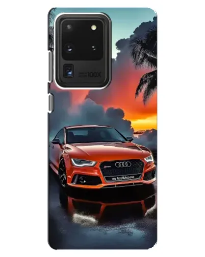 Чехол для Samsung Galaxy S20 Ultra с картинкой «Audi — закат»