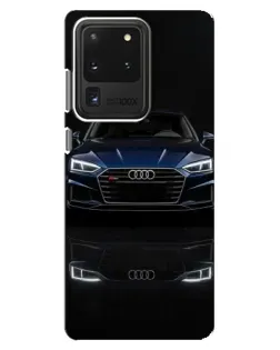 Чехол для Samsung Galaxy S20 Ultra с картинкой «Audi — ночное отражение»