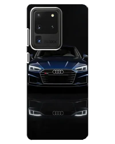 Чехол для Samsung Galaxy S20 Ultra с картинкой «Audi — ночное отражение»
