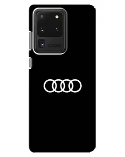 Чехол для Samsung Galaxy S20 Ultra с картинкой «Audi White Logo»