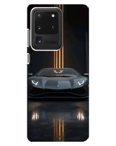 Чехол для Samsung Galaxy S20 Ultra с картинкой «Lamborghini золотые линии» Чехол для Samsung Galaxy S20 Ultra с картинкой «Lamborghini золотые линии»