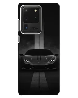 Чехол для Samsung Galaxy S20 Ultra с картинкой «Lamborghini симметрия дорог»