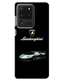 Чехол для Samsung Galaxy S20 Ultra с картинкой «Логотип Lamborghini классика»