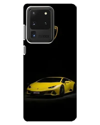 Чехол для Samsung Galaxy S20 Ultra с картинкой «Lamborghini желтый акцент» Чехол для Samsung Galaxy S20 Ultra с картинкой «Lamborghini желтый акцент»