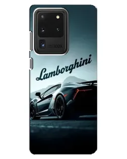 Чехол для Samsung Galaxy S20 Ultra с картинкой «Классическая надпись Lamborghini»