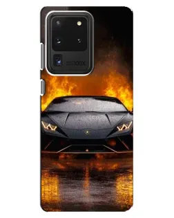 Чехол для Samsung Galaxy S20 Ultra с картинкой «Lamborghini в огне»