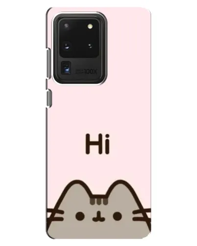 Чехол для Samsung Galaxy S20 Ultra с картинкой «Пушин говорит Hi»