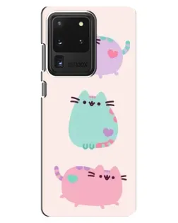 Чехол для Samsung Galaxy S20 Ultra с картинкой «Pusheen трио»
