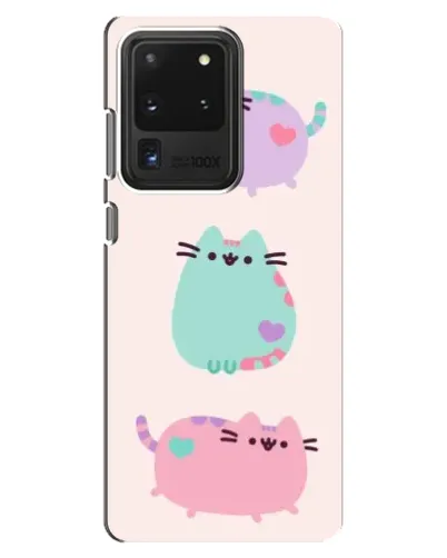 Чехол для Samsung Galaxy S20 Ultra с картинкой «Pusheen трио»