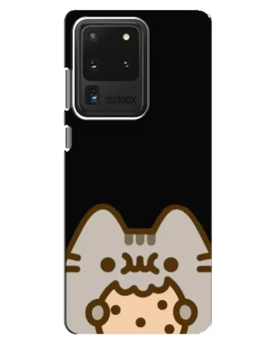 Чехол для Samsung Galaxy S20 Ultra с картинкой «Пушин на черном»