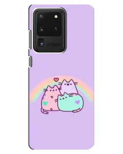 Чехол для Samsung Galaxy S20 Ultra с картинкой «Радужные Пушины»