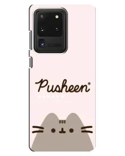 Чехол для Samsung Galaxy S20 Ultra с картинкой «Pusheen логотип»