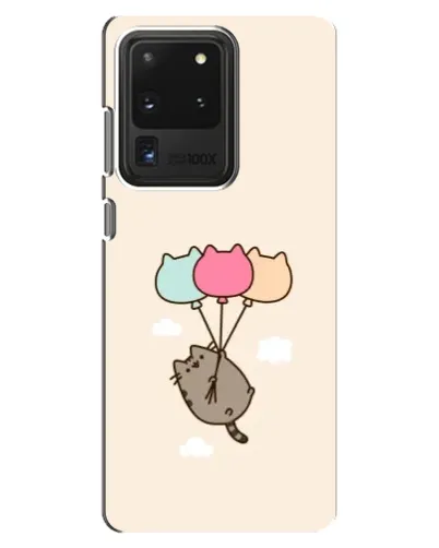 Чехол для Samsung Galaxy S20 Ultra с картинкой «Пушин на шариках»