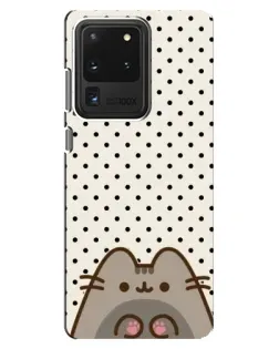 Чехол для Samsung Galaxy S20 Ultra с картинкой «Пушин в горошек»