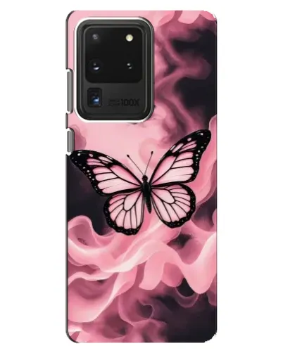 Чехол для Samsung Galaxy S20 Ultra с картинкой «Бабочка в дыму»