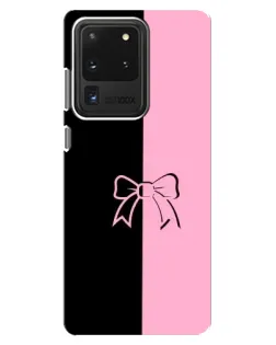 Чехол для Samsung Galaxy S20 Ultra с картинкой «Половинки банта»